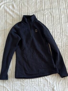 66 north Black Fleece Half-Zip Pullover